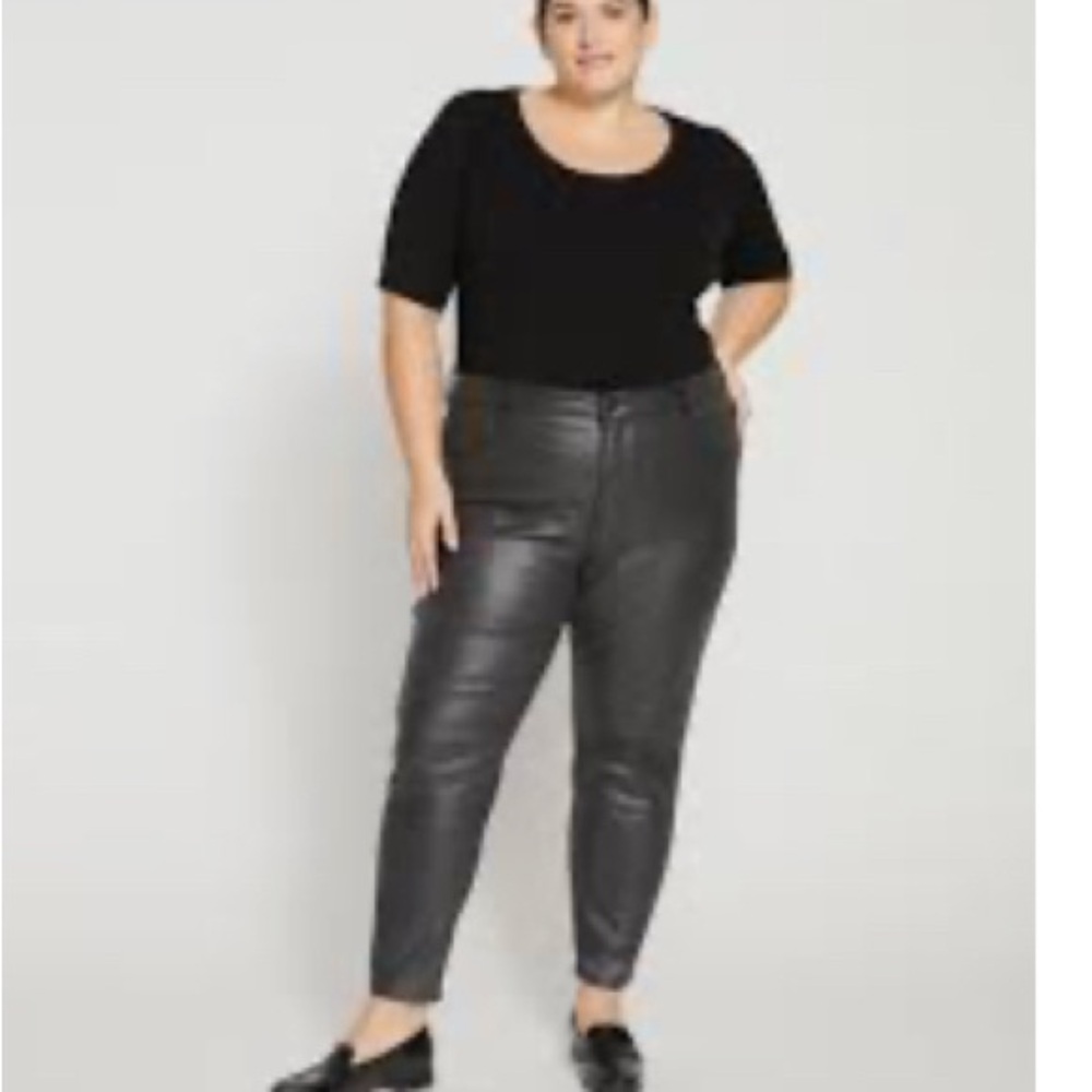 NWT Universal Standard Shimmer Seine High Rise Skinny Jeans 27 inch inseam.